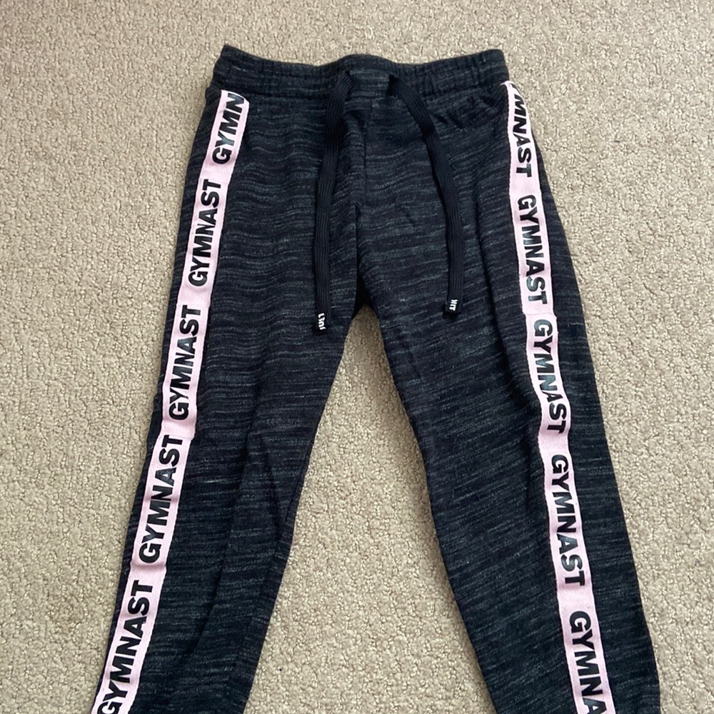 Justice girls gymnastics sweat pants